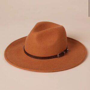 Sophisticated Brown Ranger Hat with Wide Brim